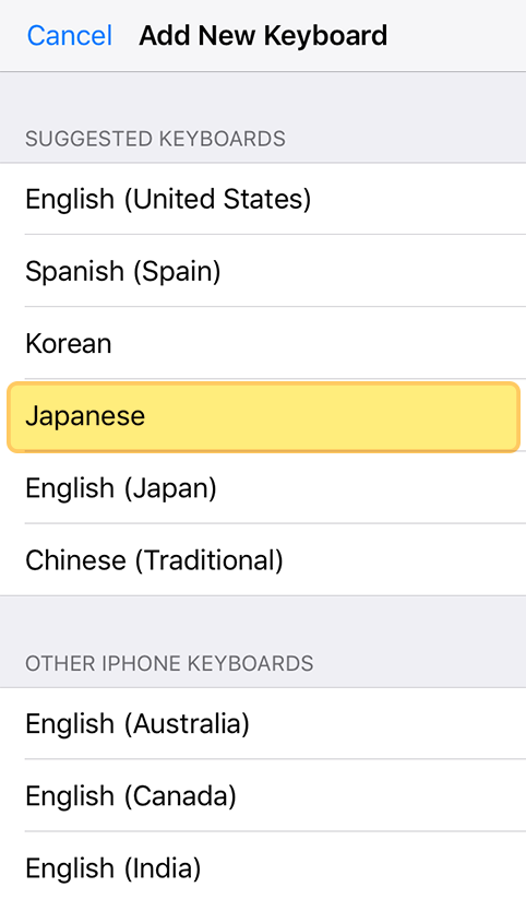 How to add a japanese keyboard image 2